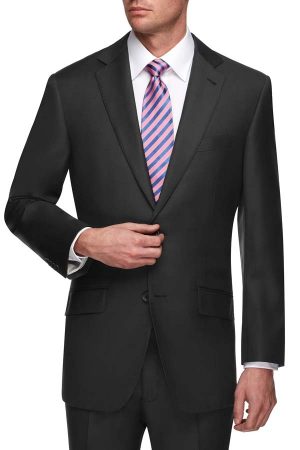 1 trouser suit. Superfine Merino Wool. Charcoal Marle