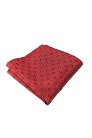 Pink Hanky with Blue White Mini Flower