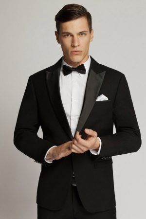 Peak Lapel Black Dinner Suit