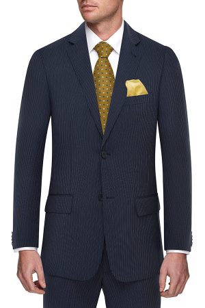 Super 130 Navy Pinstripe Suit