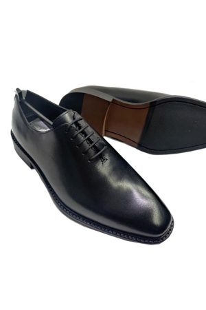 Leather Lace Up Shoe - Black