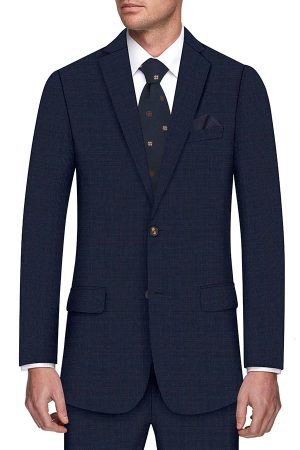 Super 130 Navy Check