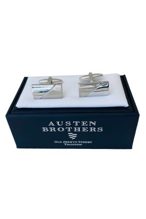 Stainless Steel Panel contrast Cufflinks